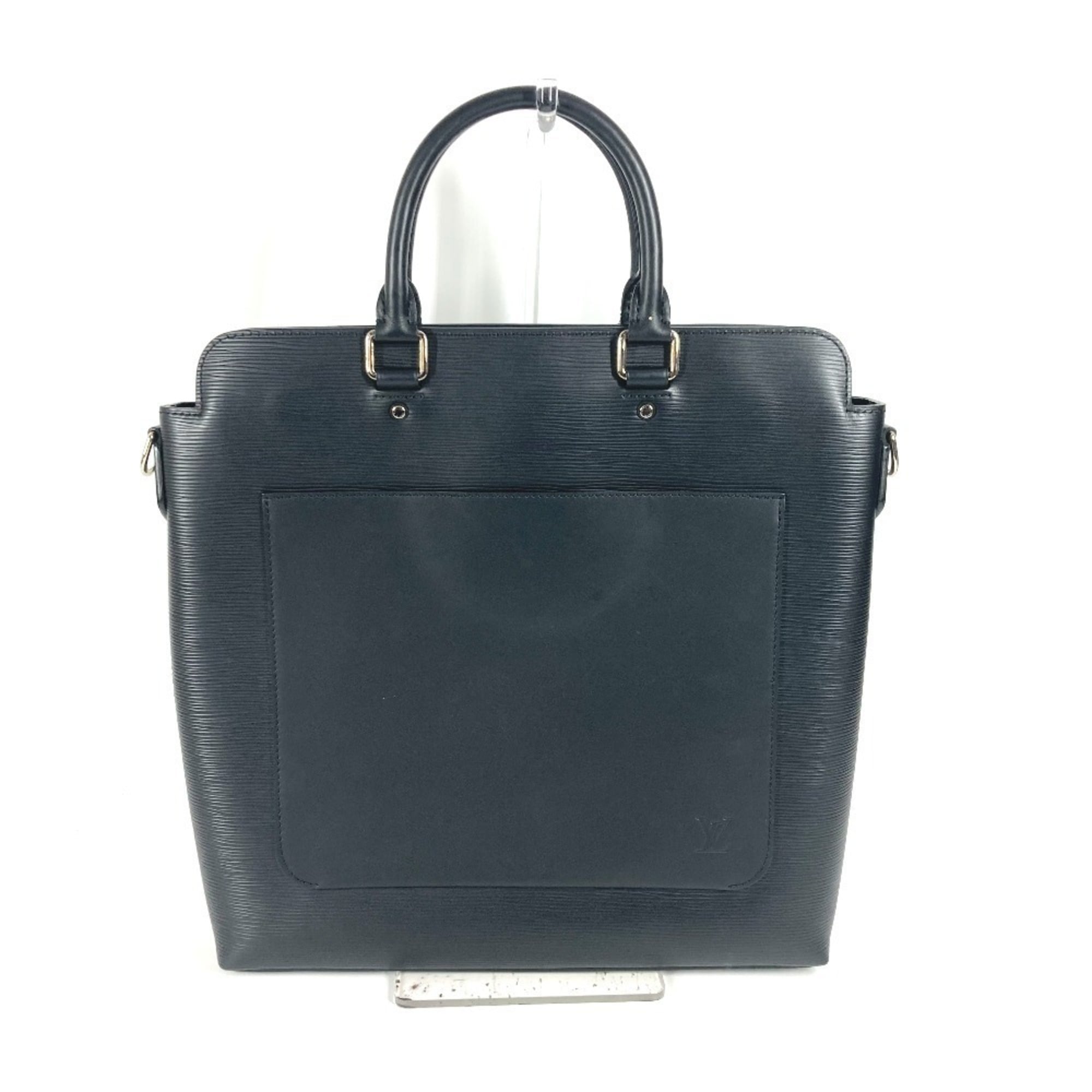 LOUIS VUITTON M58847 Epi Brooks Tote Bag Handbag Shoulder Business Leather Men's Noir Black — Like New
