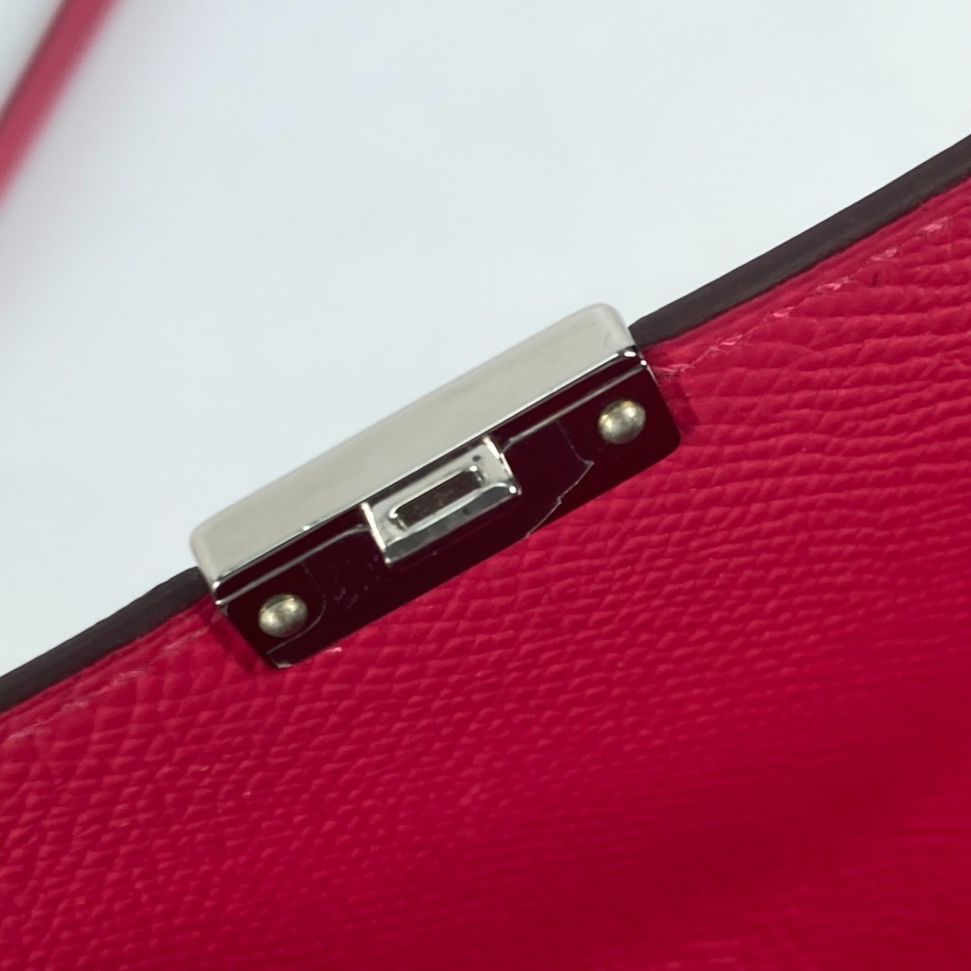 HERMES Hermes Bag Pochette Click 16 Crossbody Shoulder Epson Women's Rose Extreme Pink — Like New