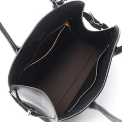 Prada SOFT GLAIN Medium Tote Bag Handbag Leather Women's Black 1BG538 — New - Store Return