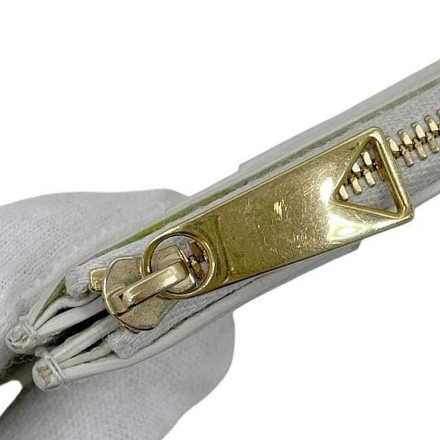 Bottega Veneta Coin Case ec-24609 White Cassette 679843 Purse Leather P01931123D BOTTEGA VENETA Mini Card Holder Intrecciato Pattern Men's Women's