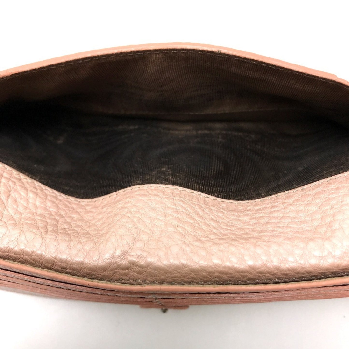 FENDI 8M0144 Selleria Roman Leather Bi-fold Long Wallet with Double Hook Closure, Women's, Pink, Brand Name Accessories