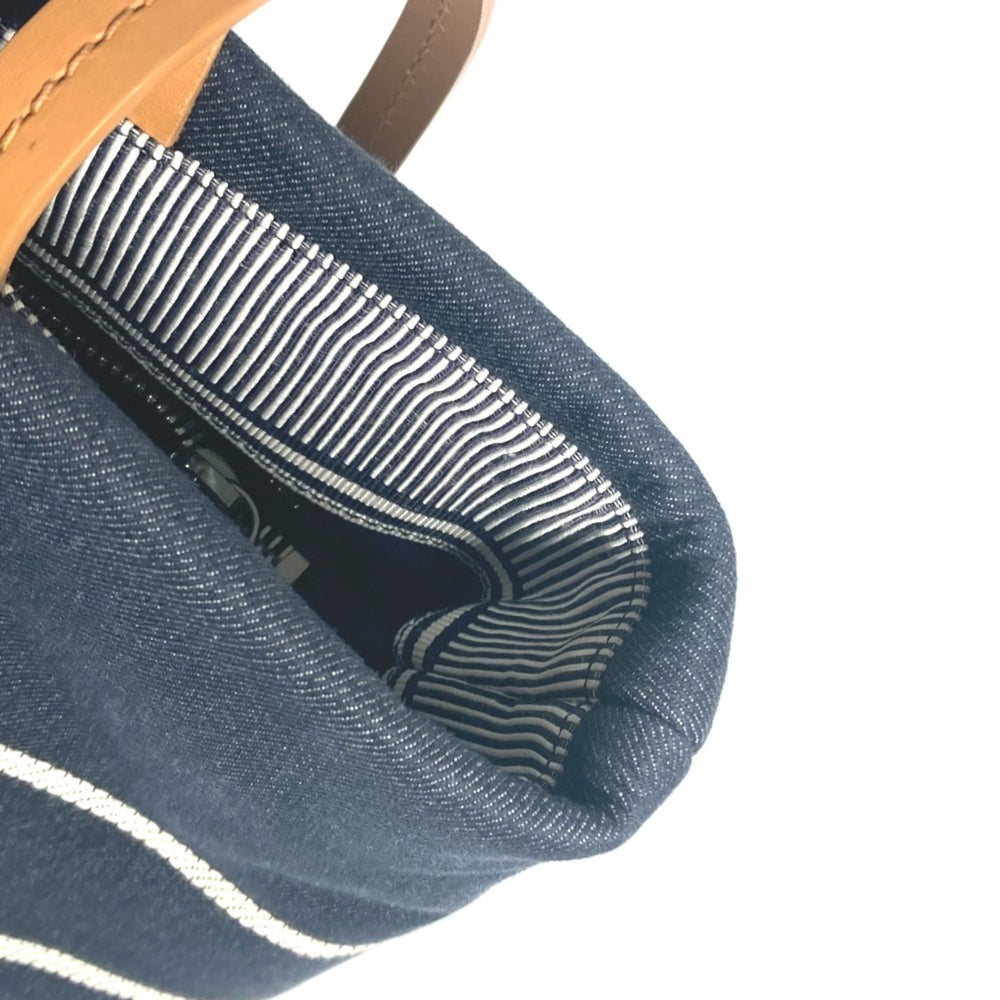 CHANEL A92240 Denim CC Coco Mark Tote Bag Handbag Shoulder Leather Women's Blue L-241003-8 — Like New