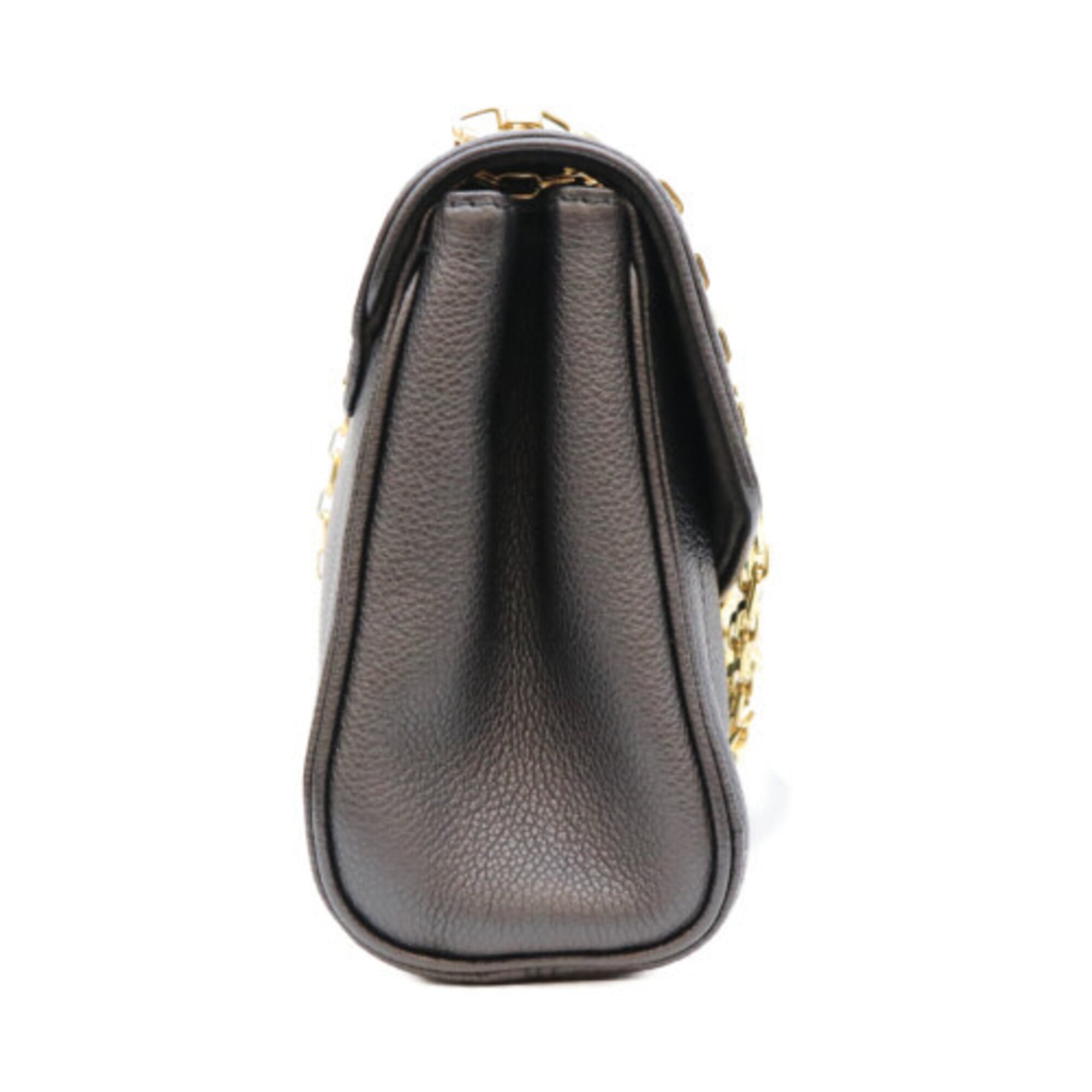 LOUIS VUITTON M48931 Empreinte Black Saint Germain PM Shoulder Bag, with Gold Hardware, Women's — Like New