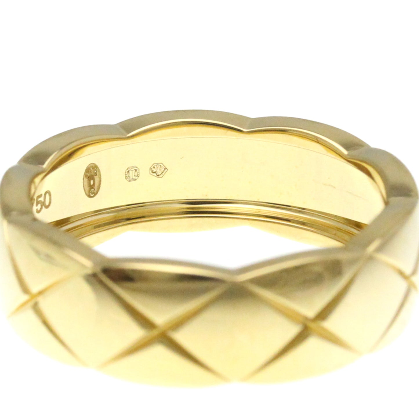 Chanel Coco Crush Ring Medium Size Yellow Gold (18K) Fashion No Stone Band Ring Gold