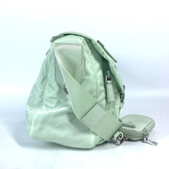 PRADA 1BD953 Triangle Plate Re-Nylon Shoulder Bag Nylon Women's ACQUA Aqua Green E-240920-15 — Like New