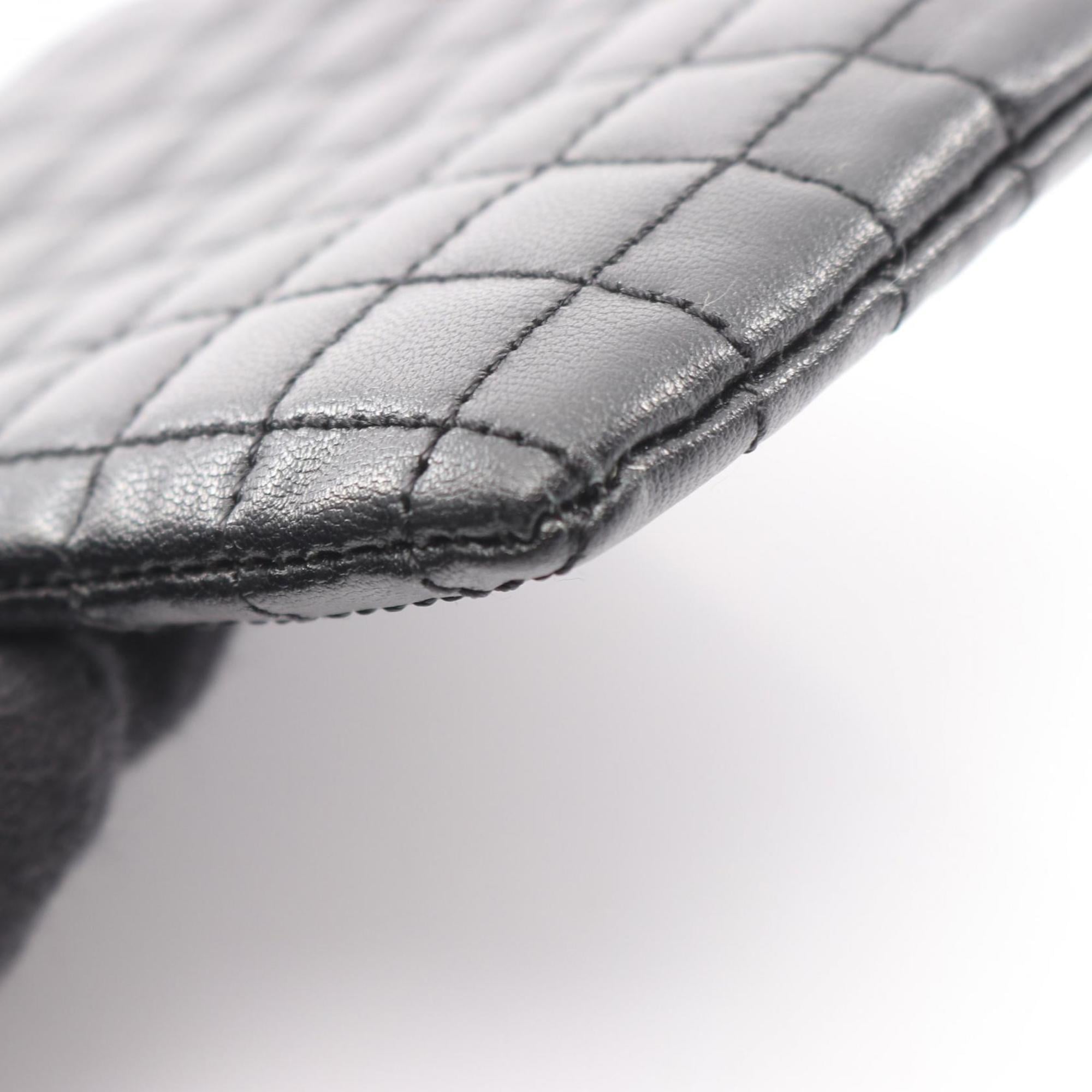 Celine Coin & Card Pouch with C Charm, Leather Wallet, Women's, Black, 10B823BFL.38NO