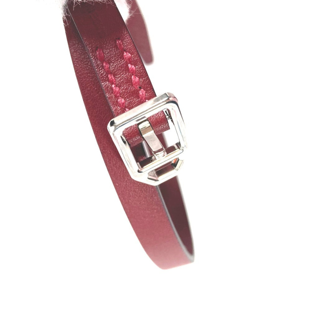 HERMES Paddock Double Tour Bracelet, Women's Leather Brown — Like New