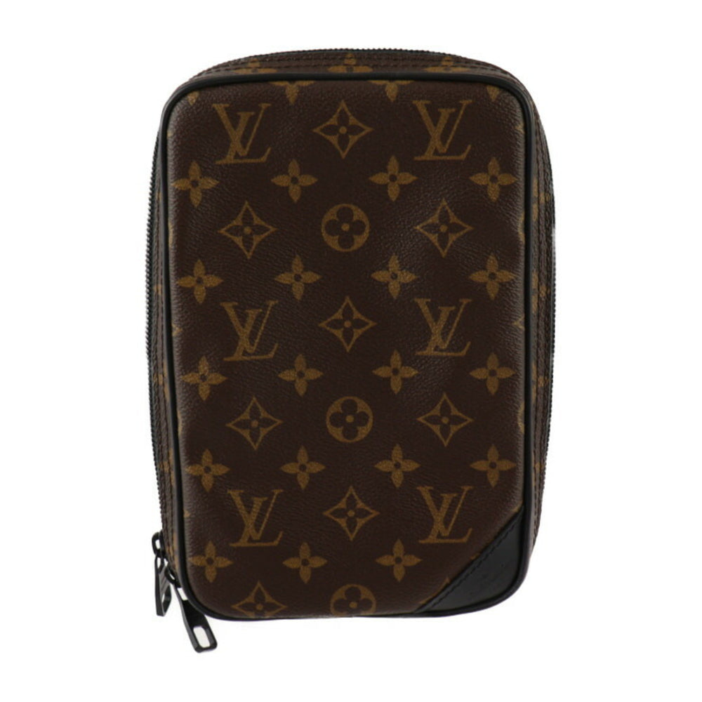 LOUIS VUITTON Solar Ray Utility Side Bag Shoulder M44477 Monogram Canvas Leather Brown Black Body Pouch Vuitton — Like New