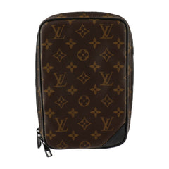 LOUIS VUITTON Solar Ray Utility Side Bag Shoulder M44477 Monogram Canvas Leather Brown Black Body Pouch Vuitton — Like New