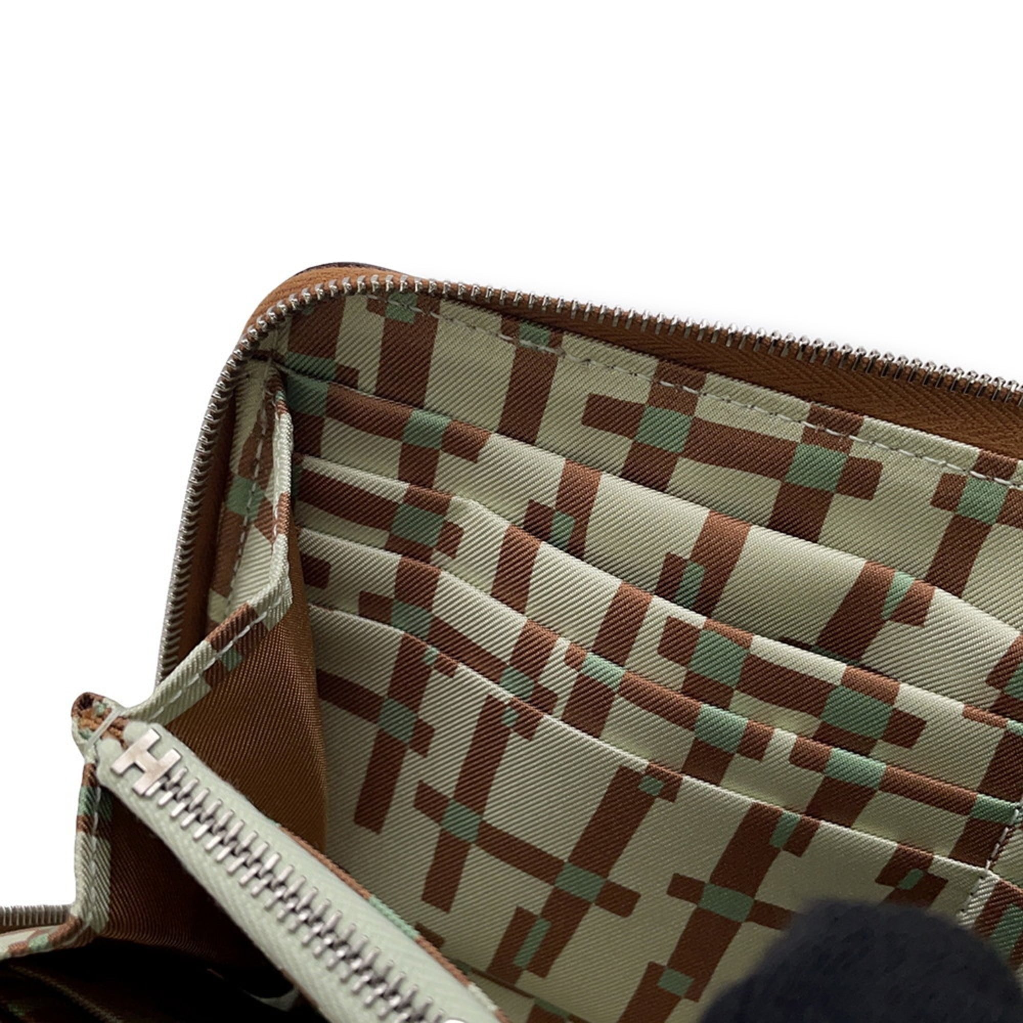 Hermes Hermès Azap Long Silkin Gold Wallet/Epson B Stamp Wallet