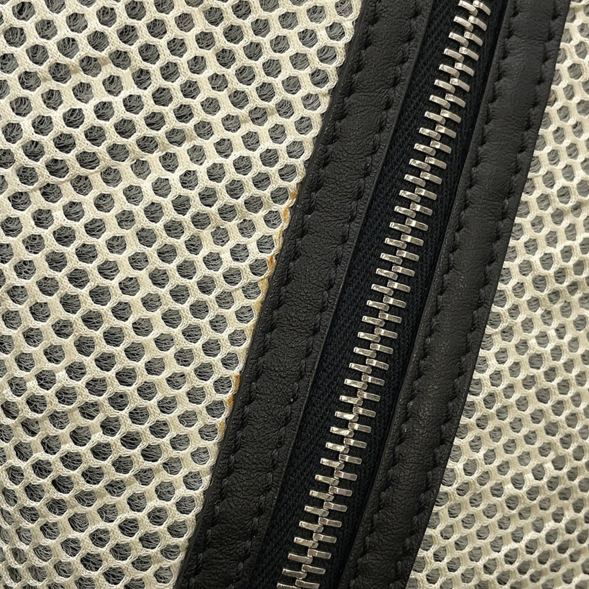 Fendi Backpack Nylon/Mesh 7VA466 FENDI Black and White