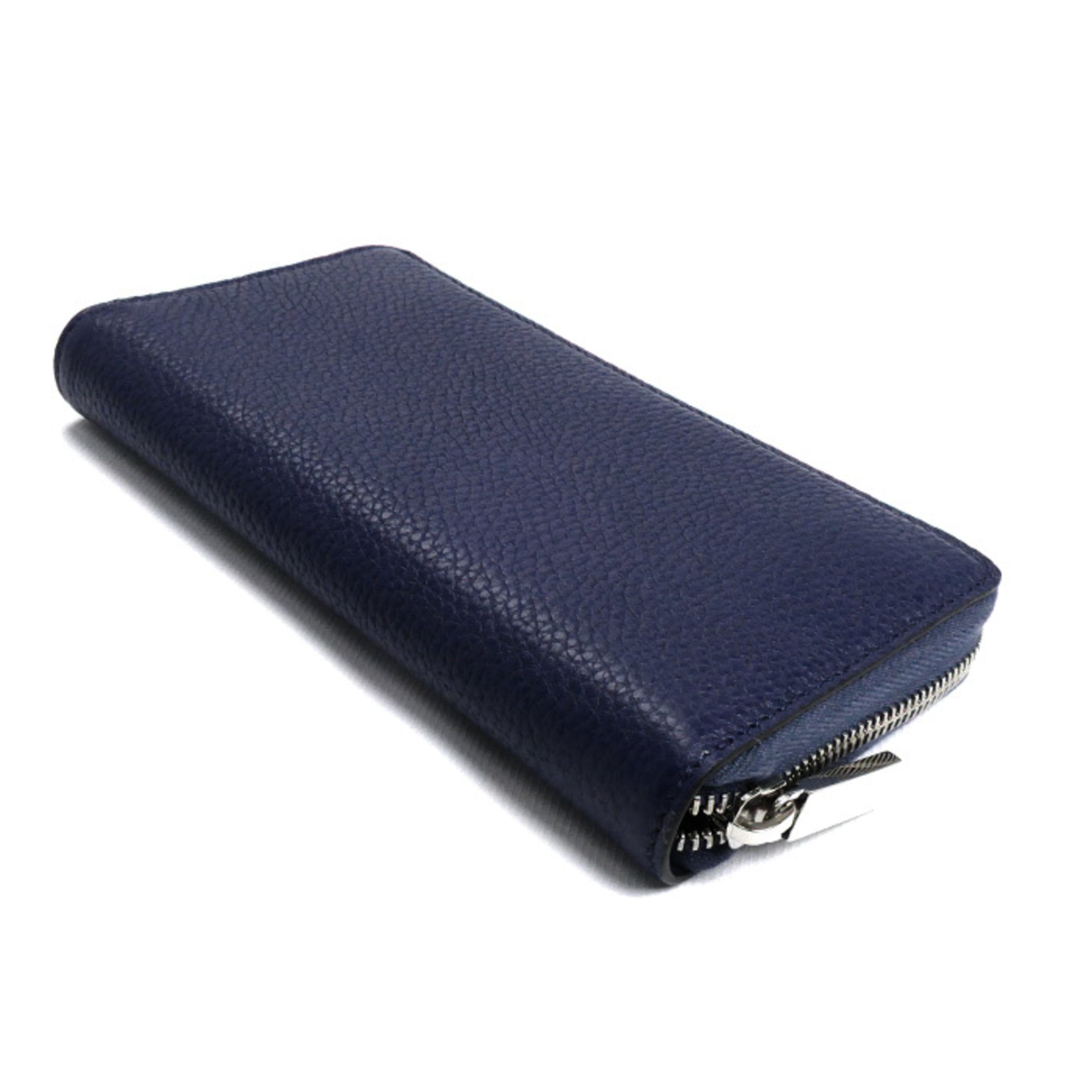 GUCCI Men's Navy Round Zip Wallet (771154 AABXM 4236) - Pre-owned, Excellent Condition