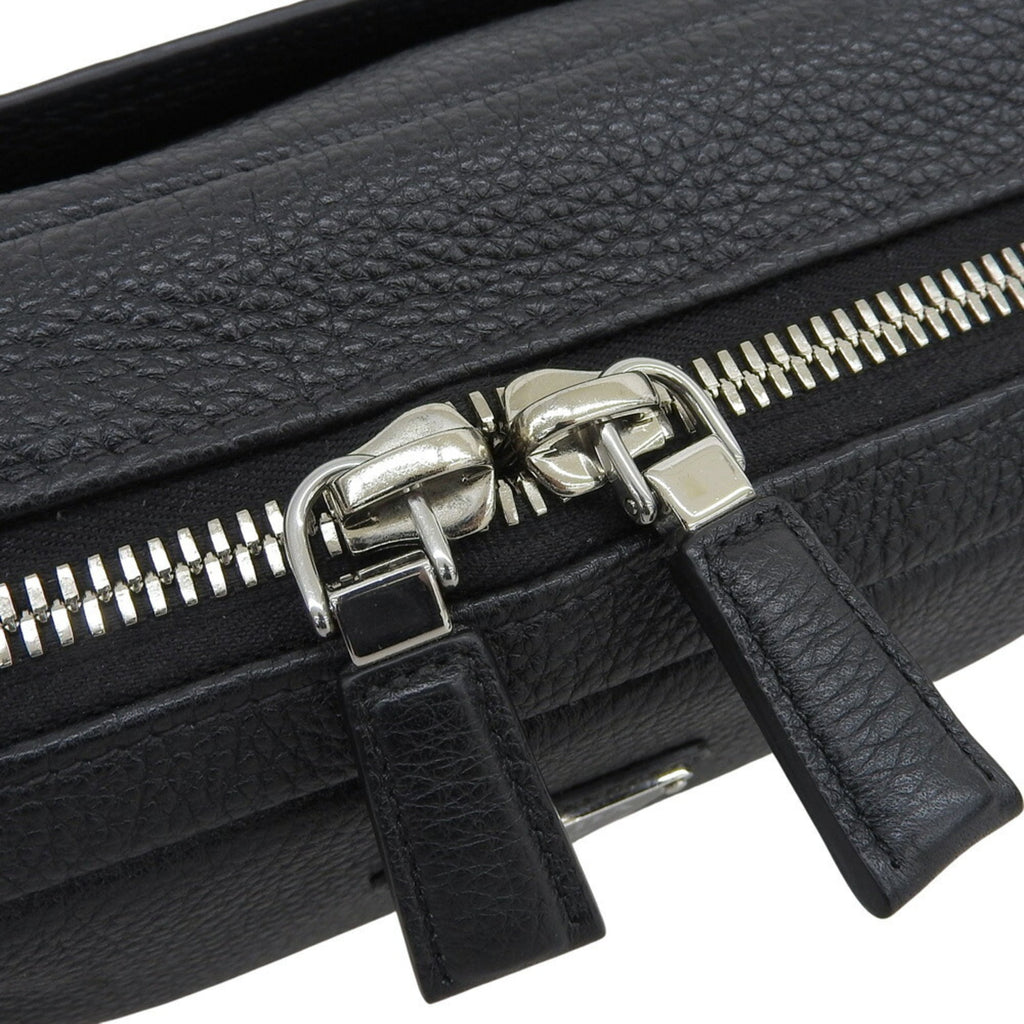 Prada Vitello Dino Waist Bag 2VH181 in Black