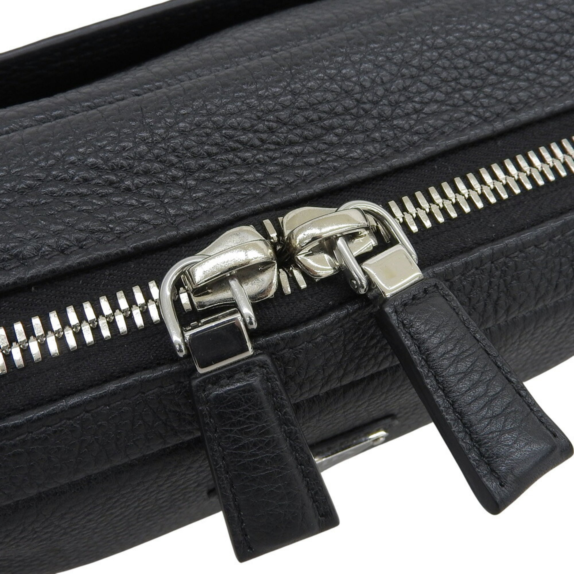 Prada Vitello Dino Waist Bag 2VH181 in Black