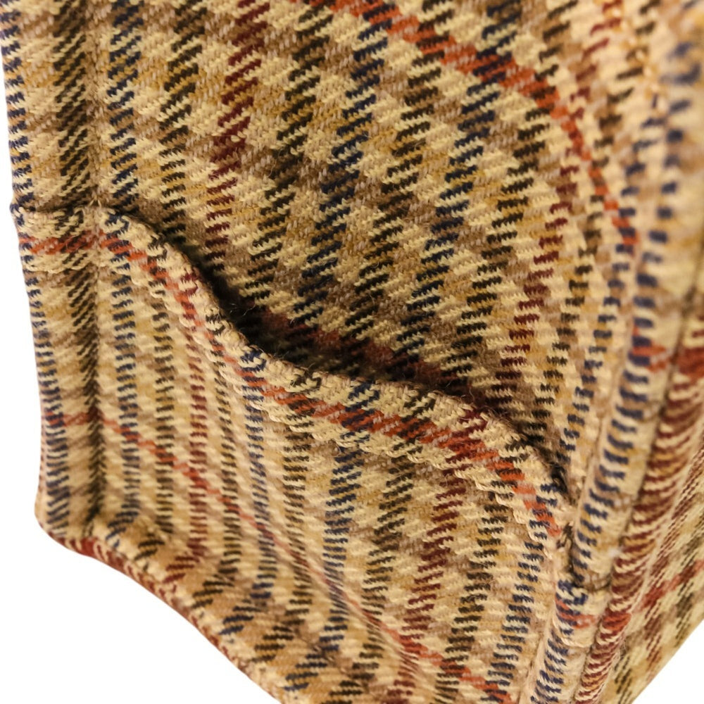 CELINE Triomphe Logo Small Cabas Thais Tweed 2-Way Shoulder Bag 199162EP8.14ML Brown Beige Women's — Like New