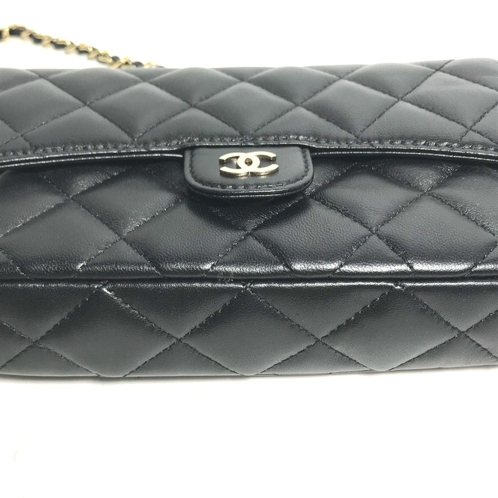 Chanel AP2096 CC Mark Phone Case Wallet CC Crossbody bag Long Wallet Shoulder Bag Black Gold — Like New