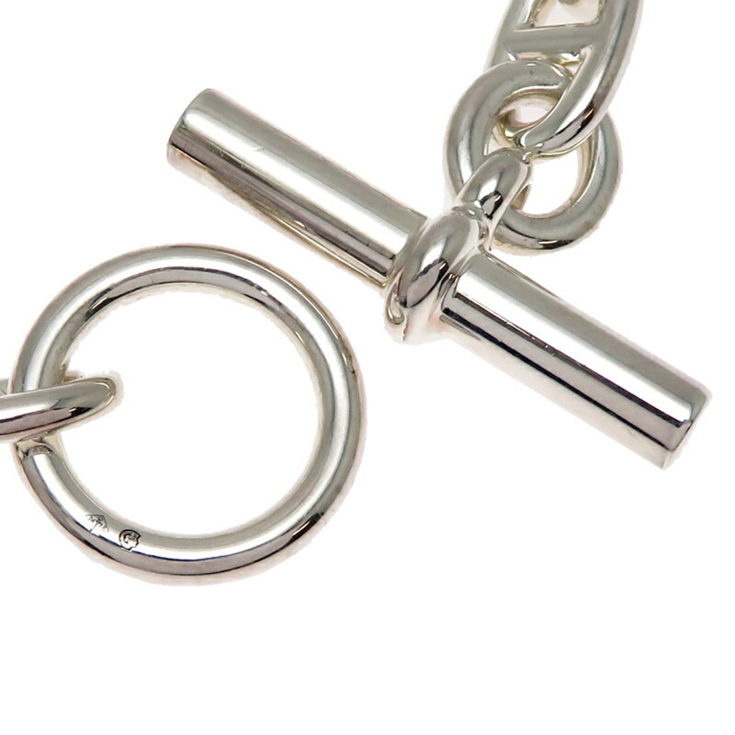 Hermes Chaine d'Ancre 14 Links MM Women's and Men's Bracelet Sterling Silver