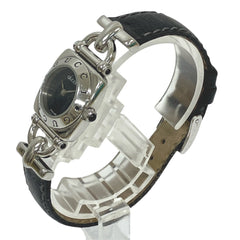 Gucci GUCCI watch, total weight 22g, stainless steel, genuine leather strap, quartz movement, black dial, 6300L — Good