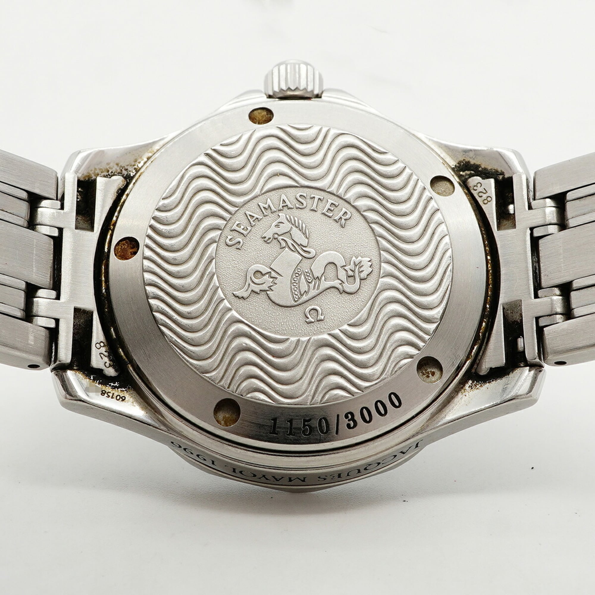 Omega Seamaster 300 Jacques Mayol Limited Edition (3000 pieces) 2553.41 Green Dial Watch (Boys' Size) — Good