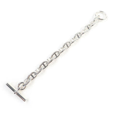 HERMES Chaine d'Ancre MM 925 14-link bracelet, silver, with box, made in France, weight 54.87g, for women — Like New