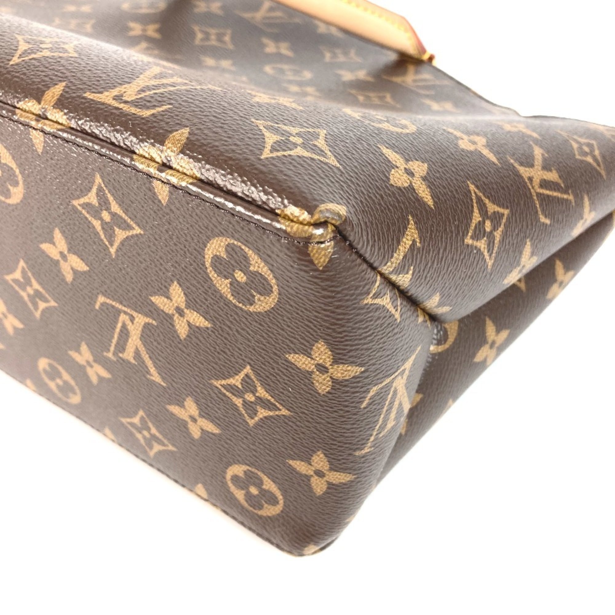 LOUIS VUITTON M45900 Monogram Petit Palais PM Bag Tote Shoulder 2WAY Handbag Canvas Women's Brown Like New — Like New