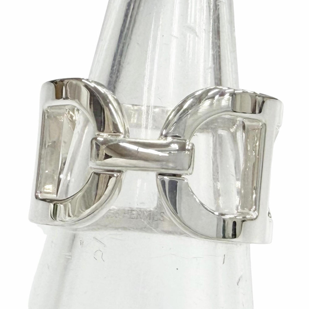HERMES Ever Chaine d'Ancre Ring, 2018 model, AG925 sterling silver, size 48, with box, made in Italy, weight 5.5g, women's, highly recommended! — Like New