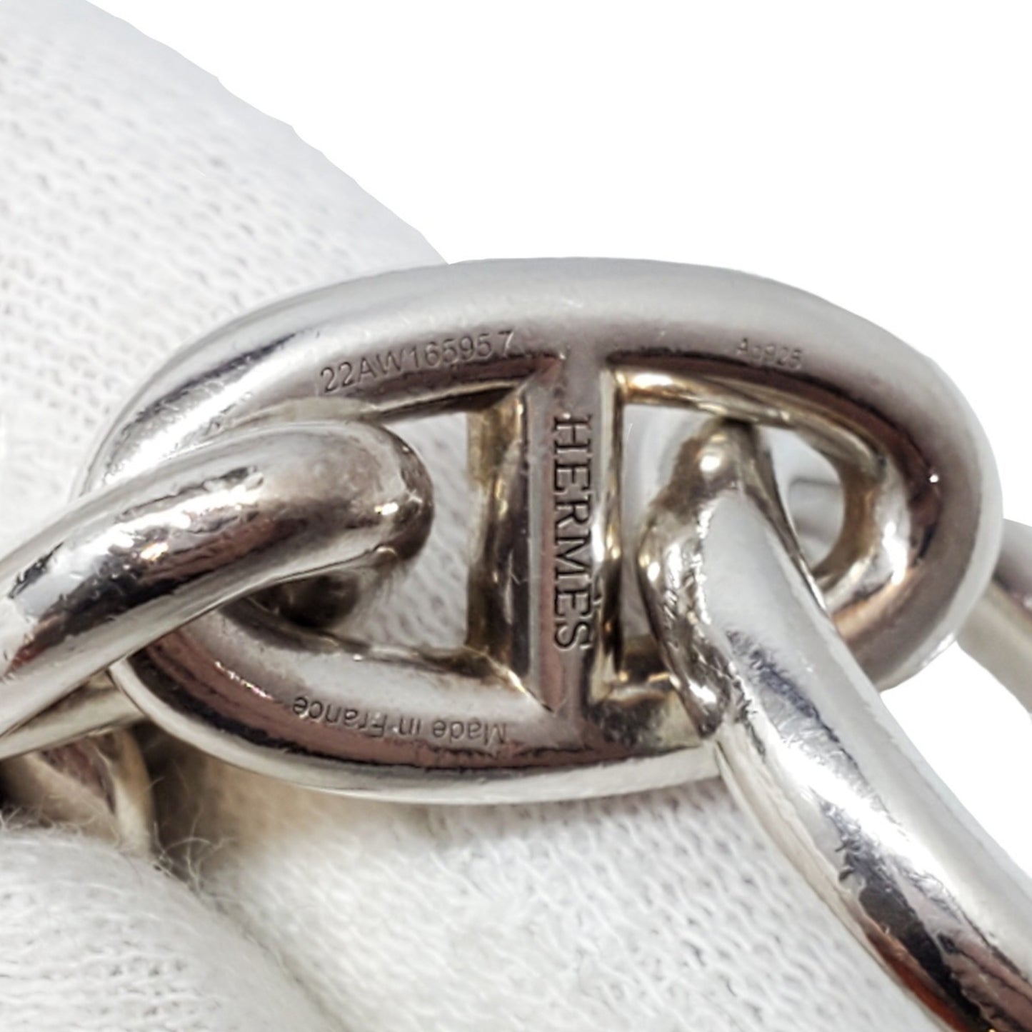 HERMES Chaine d'Ancre GM 22AW165957 Silver Bracelet, Sv.925, 15-link, Anchor Chain, SILVER, Men's/Women's, Kaizuka Store, ITWC77M6VI00 RK2475D