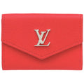 Like new Louis Vuitton Portefeuille Rock Mini M67860 Leather Red Tri-fold Wallet LV 1671 LOUIS VUITTON