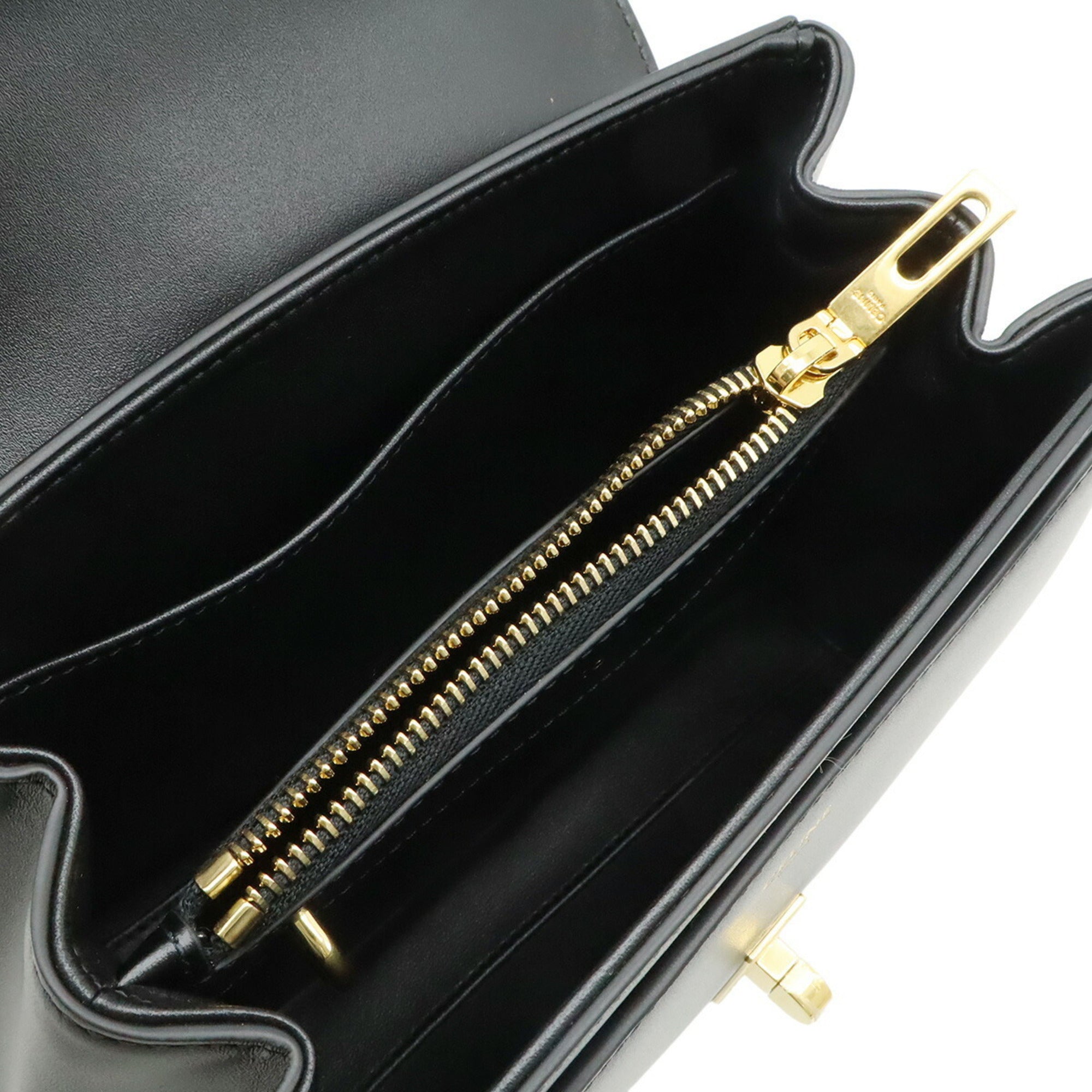 CELINE Mini 16 Seize One-Handle Handbag Shoulder Bag Calfskin Black 197983 — New - Store Return