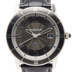 Cartier Ronde Croisière de automatic watch WSRN0003, gray dial, stainless steel, men's watch — Good