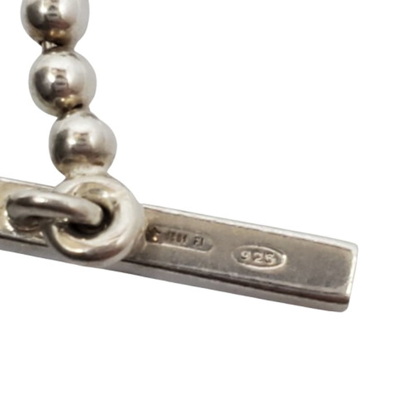 GUCCI Gucci Pole Chain GG Necklace Sv925 Men's Women's Silver Bar Kaizuka Store