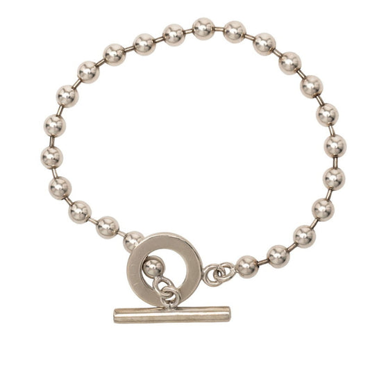 Gucci ball chain bracelet in SV925 silver for women.