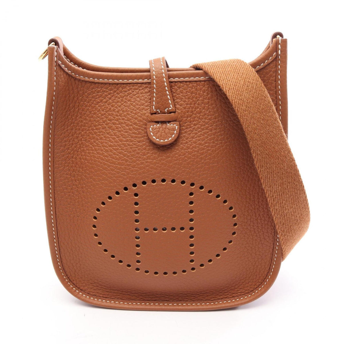 Hermes Evelyne Amazon TPM Shoulder Bag/Handbag, Leather, Taurillon Clemence, Brown Tone — New - Store Return