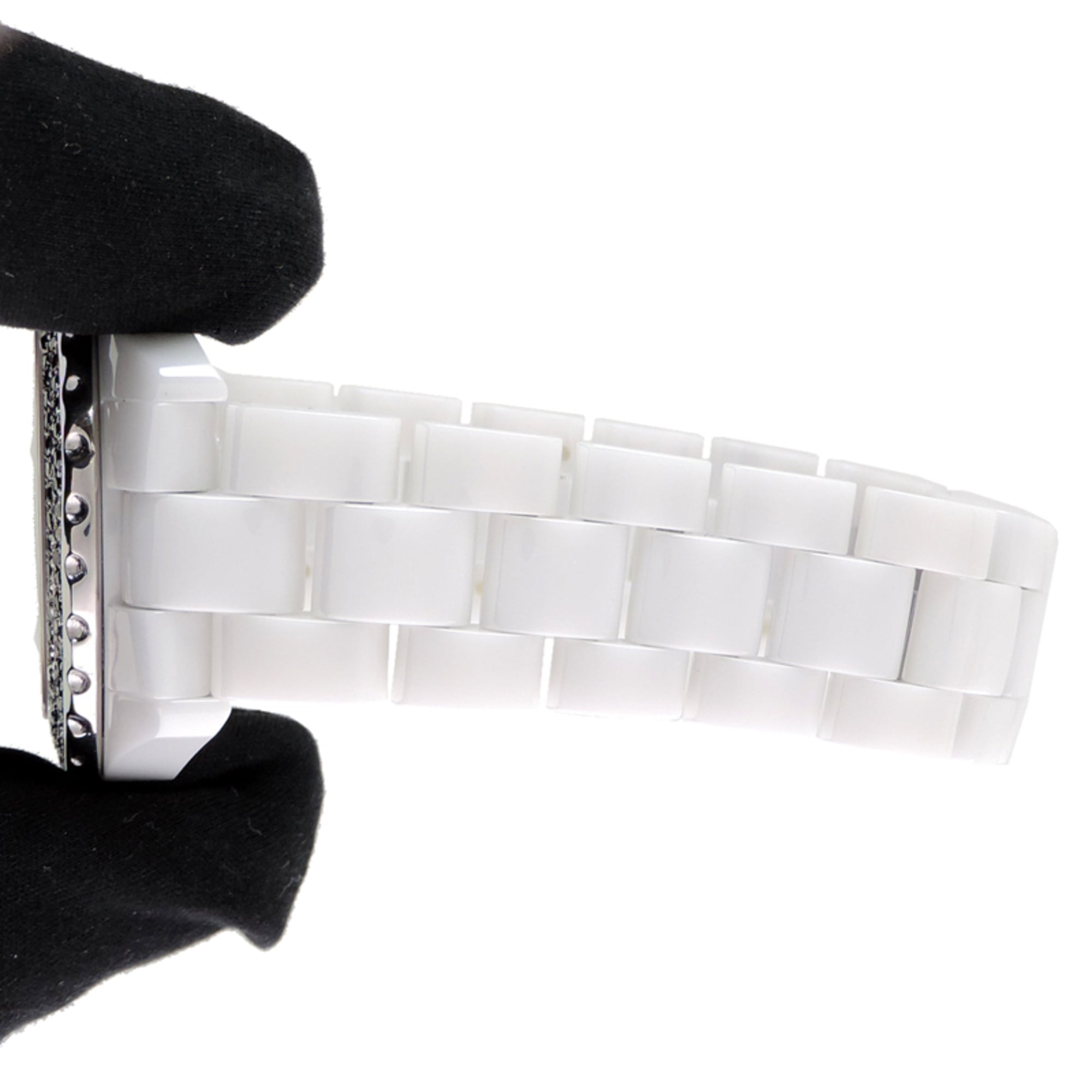 Chanel J12 38MM Bezel with Black Diamonds, Women's Watch H0970 — Very Good