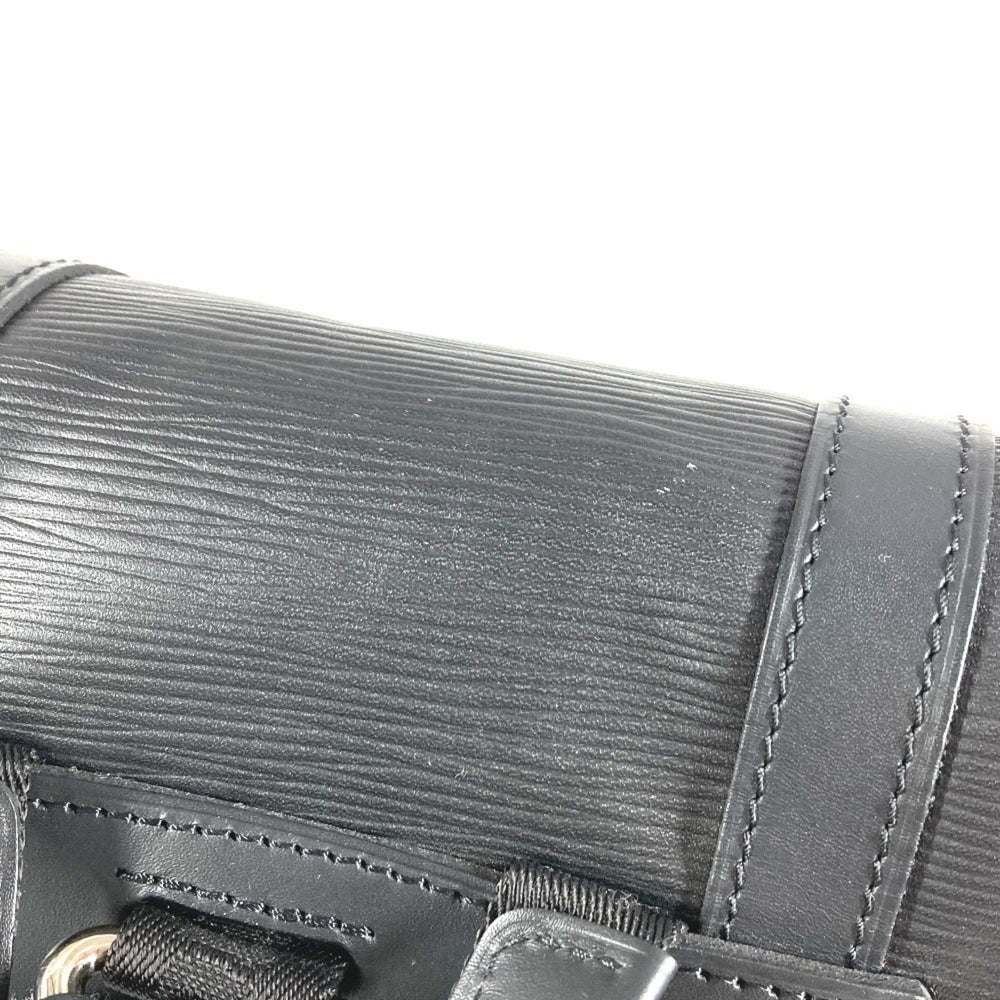 LOUIS VUITTON M53413 Epi Supreme Collaboration Christopher PM Backpack Bag Rucksack Leather Men's Noir Black — Like New