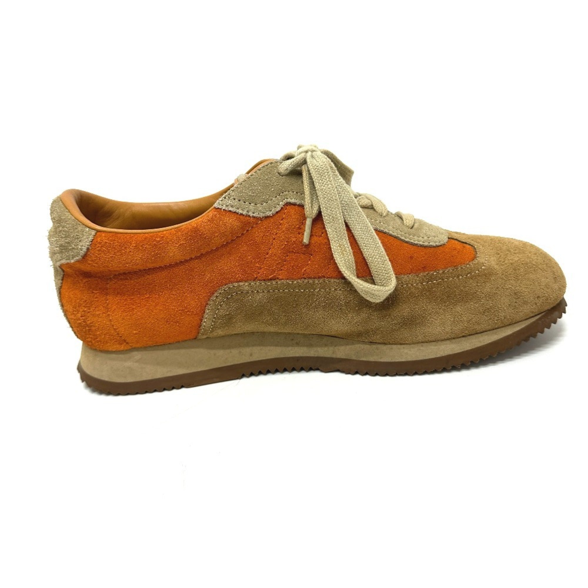 HERMES Hermes Quick Sneakers Suede Men's Orange