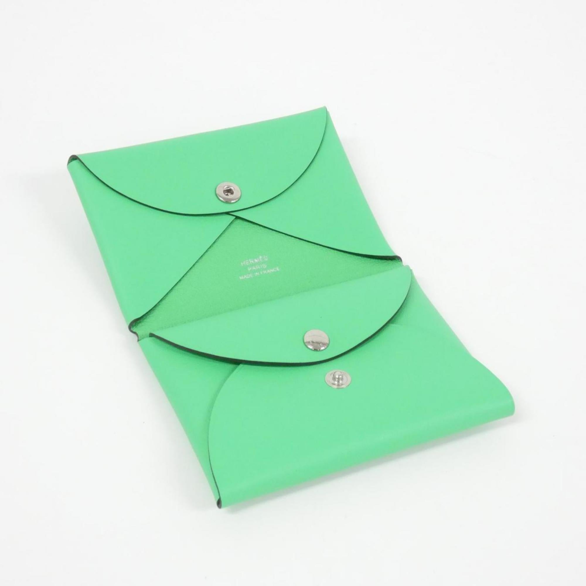 Hermes Hermès SELLE EN DESORDRES Calvi Duo 084717CK Wallet/Coin Case