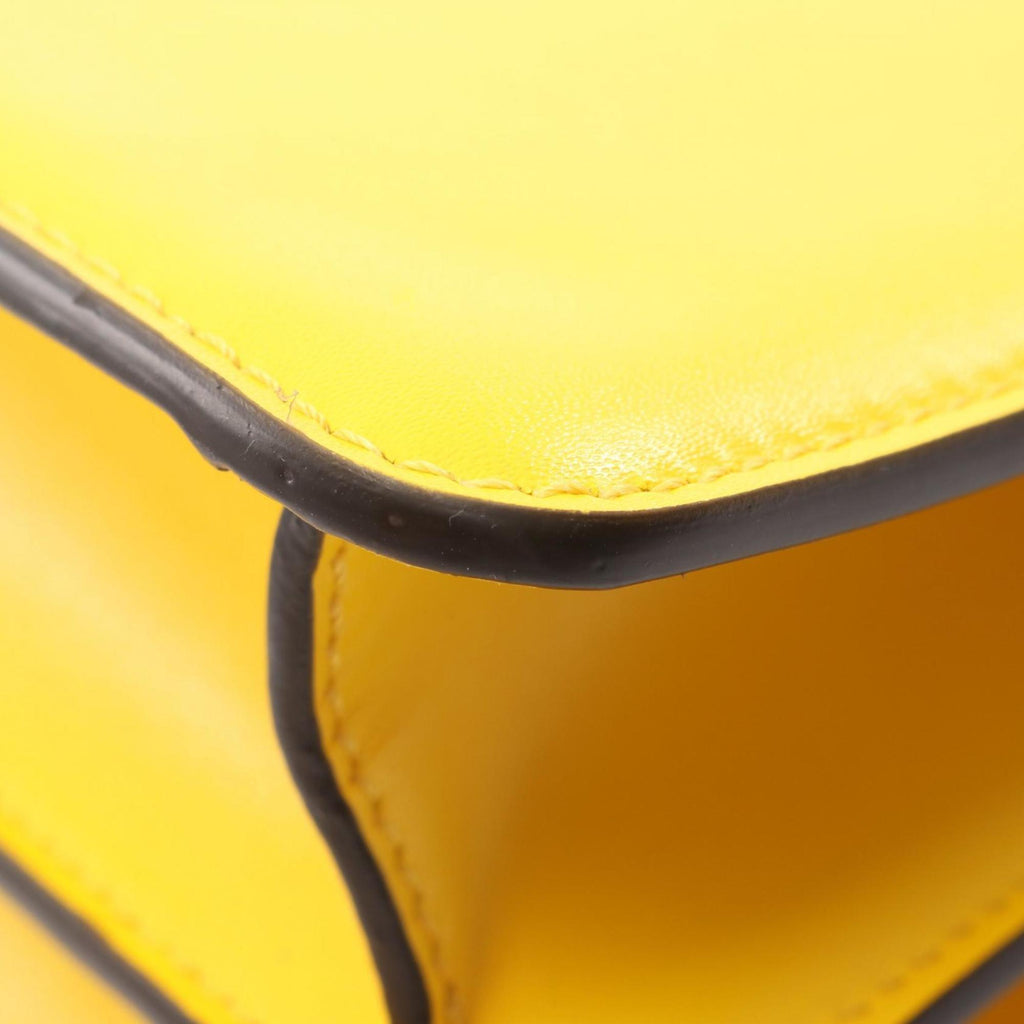 Fendi Peekaboo Isee East West Handbag, Leather, Women's, Yellow, 8BN323