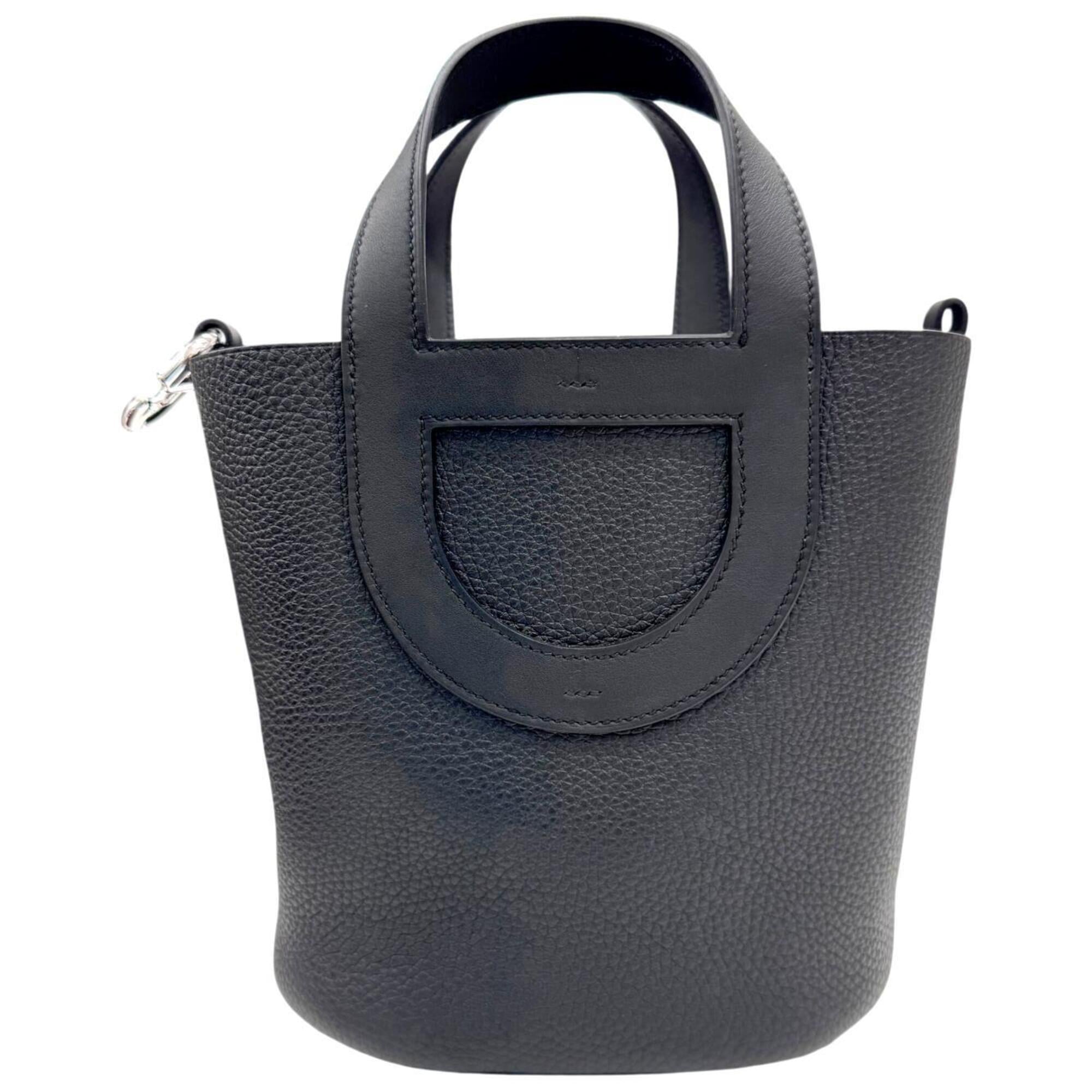 HERMES In the Loop 18 Taurillon Clemence Black G Stamp 2026 Women's Handbag — New - Store Return