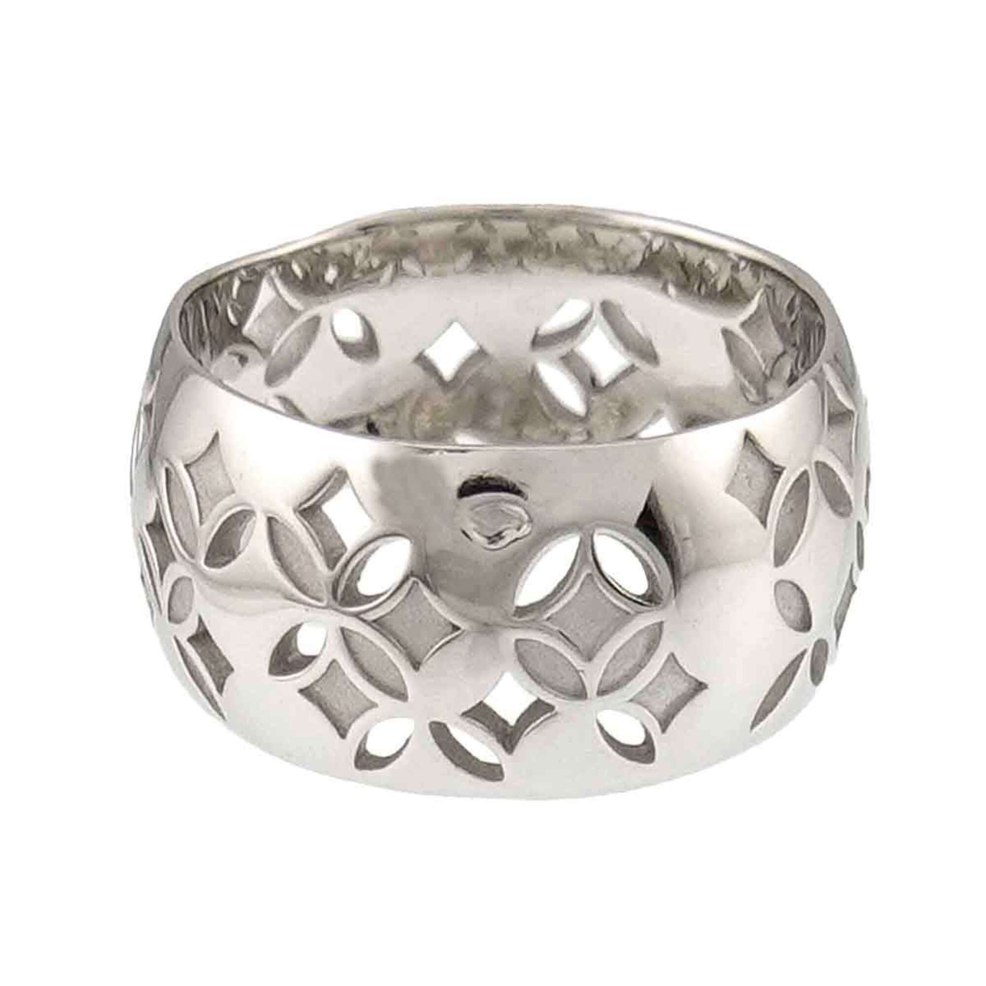 Louis Vuitton Petite Bague Galea Ring #47, 18K WG (White Gold 750) — Like New