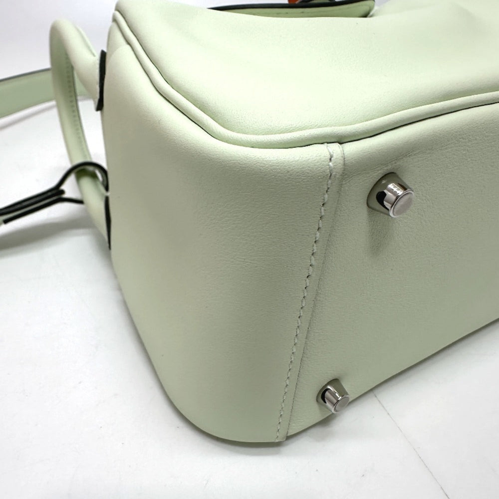 HERMES Lindy Shoulder Bag, Swift Leather, Women's, Veil Fizz, Light Green, G-231125-89 — New - Store Return