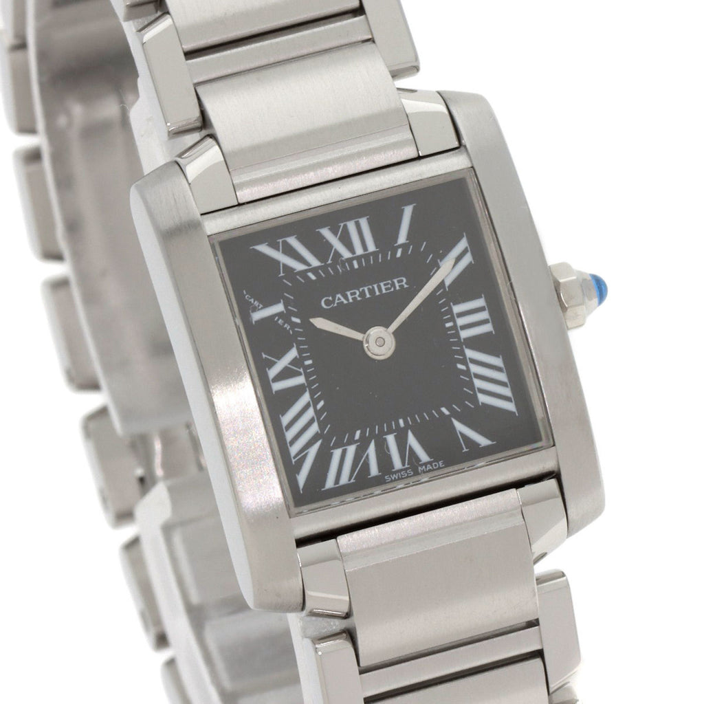 Cartier W51026Q3 Tank Française Small Watch, Asia Limited Edition, Stainless Steel, Women's