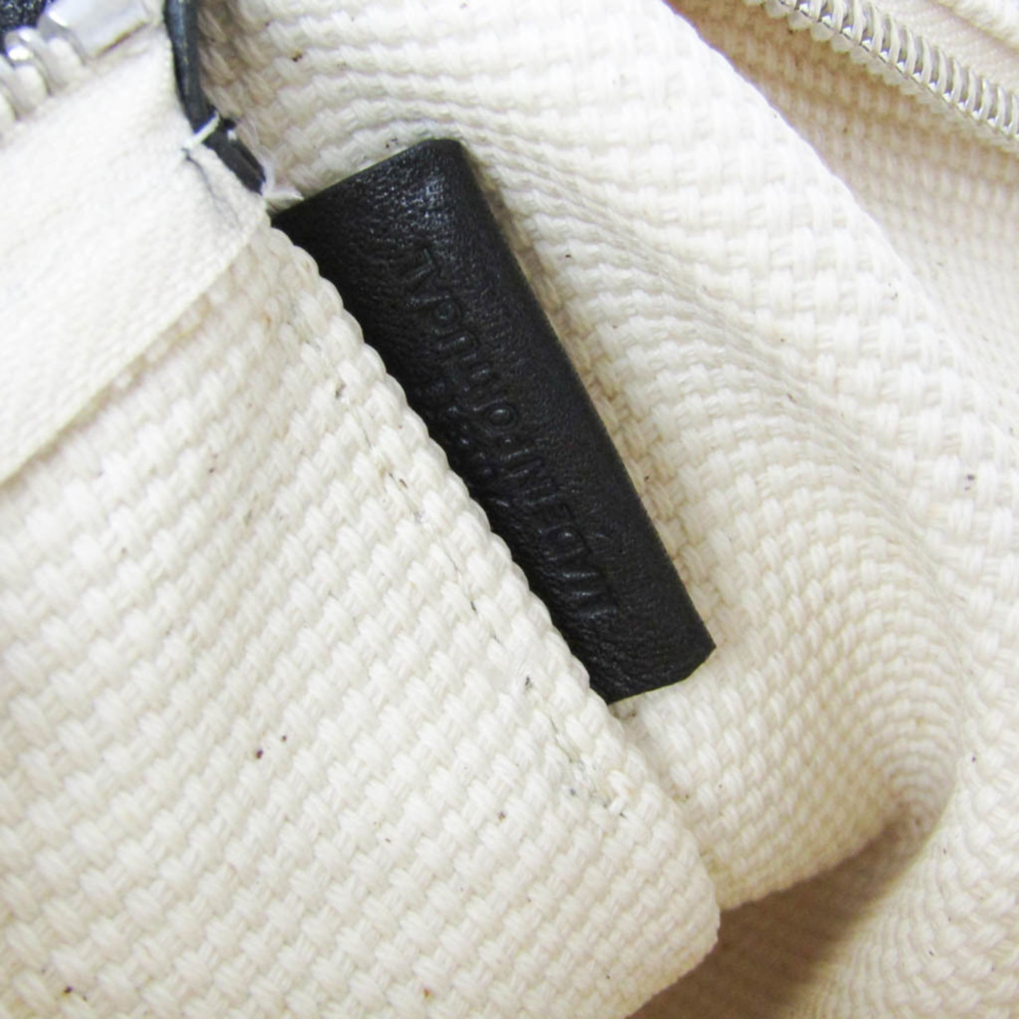 Loewe Paula's Ibiza Women,Men Canvas,Leather Tote Bag Black,Off-white — Like New