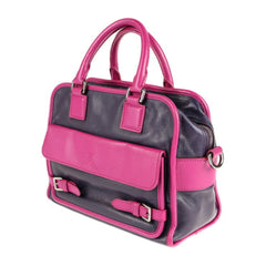 LOEWE Loewe Cruz handbag leather purple pink 2way bicolor — Like New
