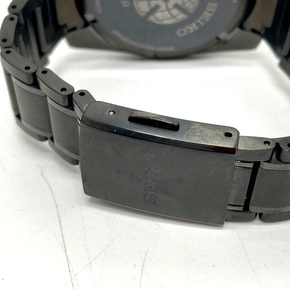 Seiko SBXC069/5X53-0AV0 Astron Global Line Day Date GPS Solar Radio-Controlled Wristwatch Titanium Men's Black — Good