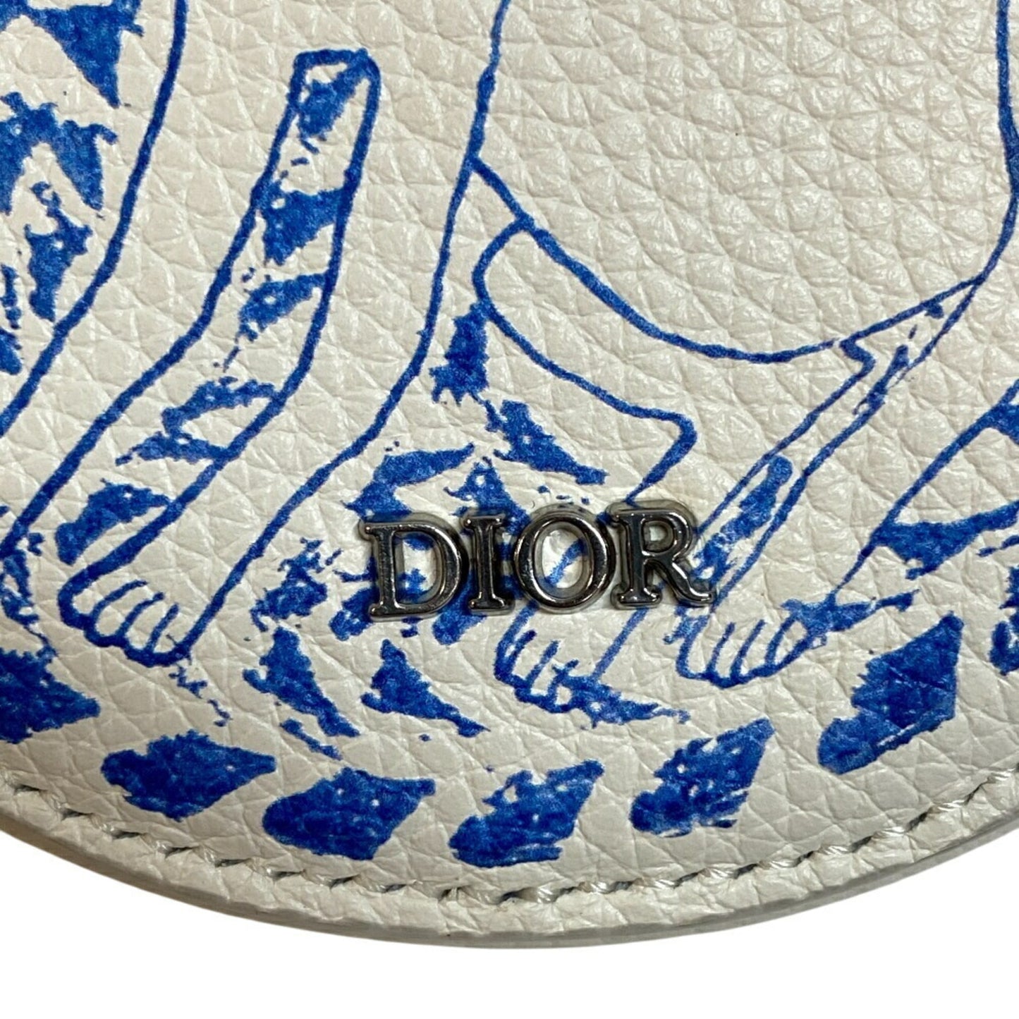 Christian Dior Yo-Yo Pouch with Strap, Dog, Hilton & Nell Collaboration, White, Unisex