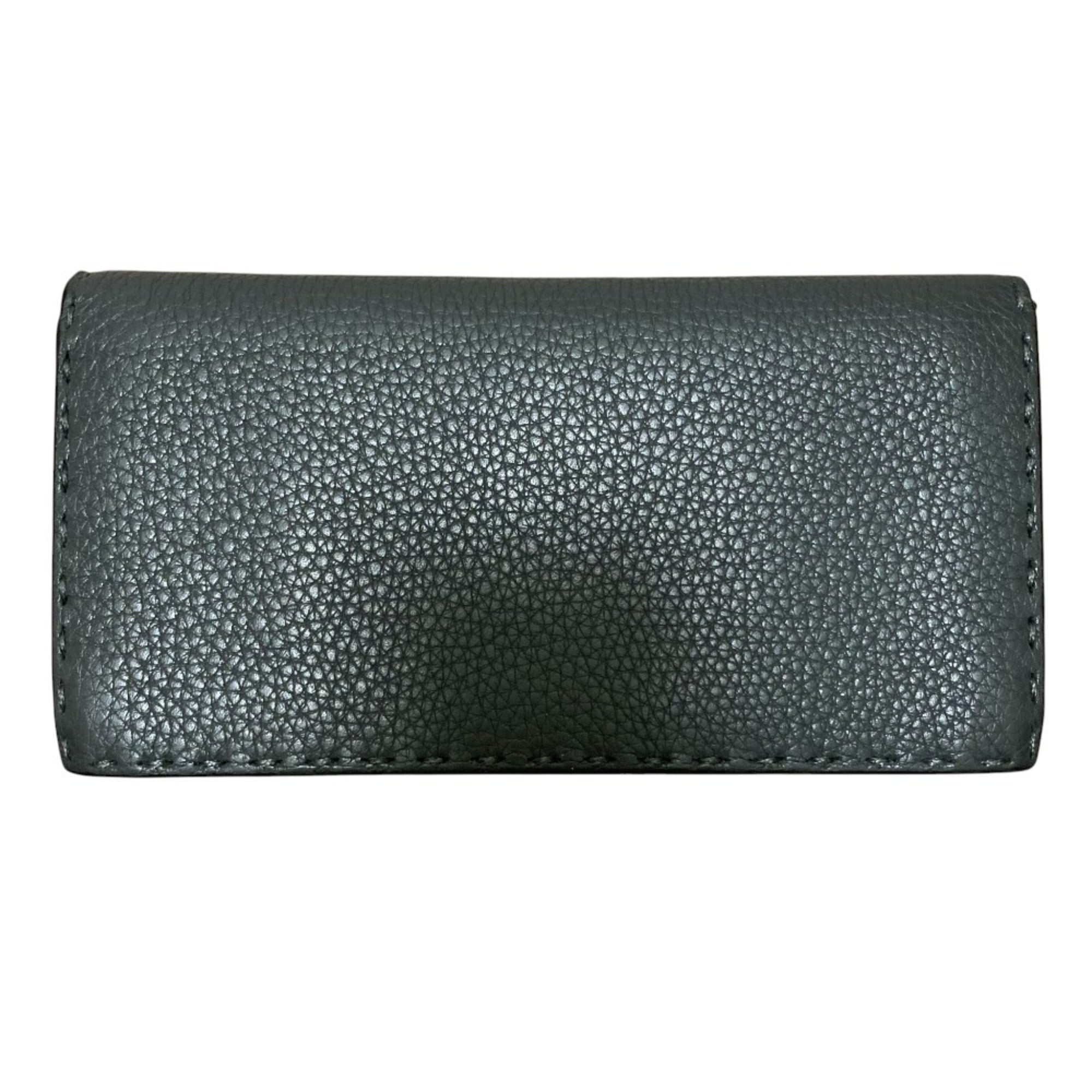 FENDI Selleria Continental Long Wallet, Black, Men's