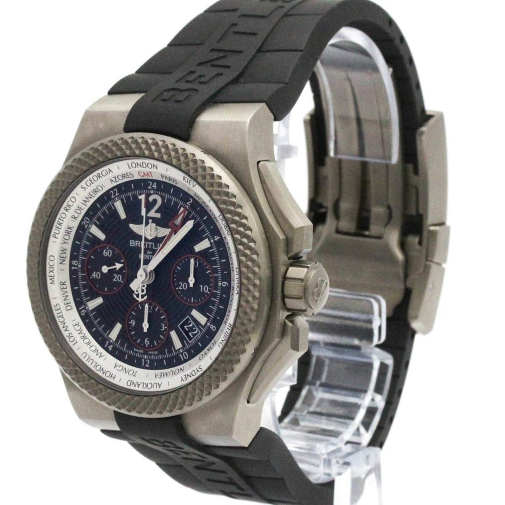 BREITLING Bentley GMT Light Body Titanium Mens Watch EB0433 Polished — Very Good