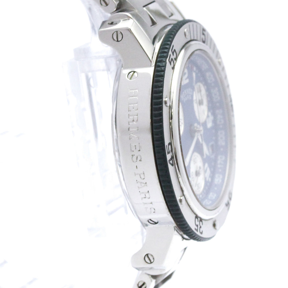 HERMES Clipper Diver Chronograph Quartz Ladies Watch CL2.317 Polished — Very Good
