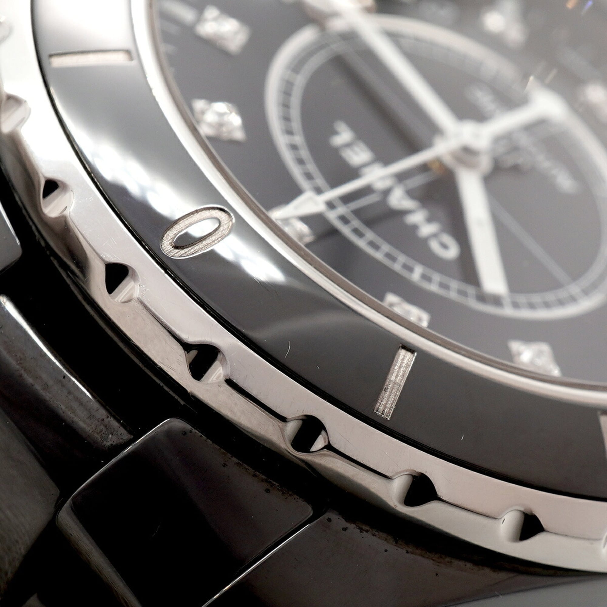 Chanel J12 Diamond H1626 Black Dial Men's Watch — Good